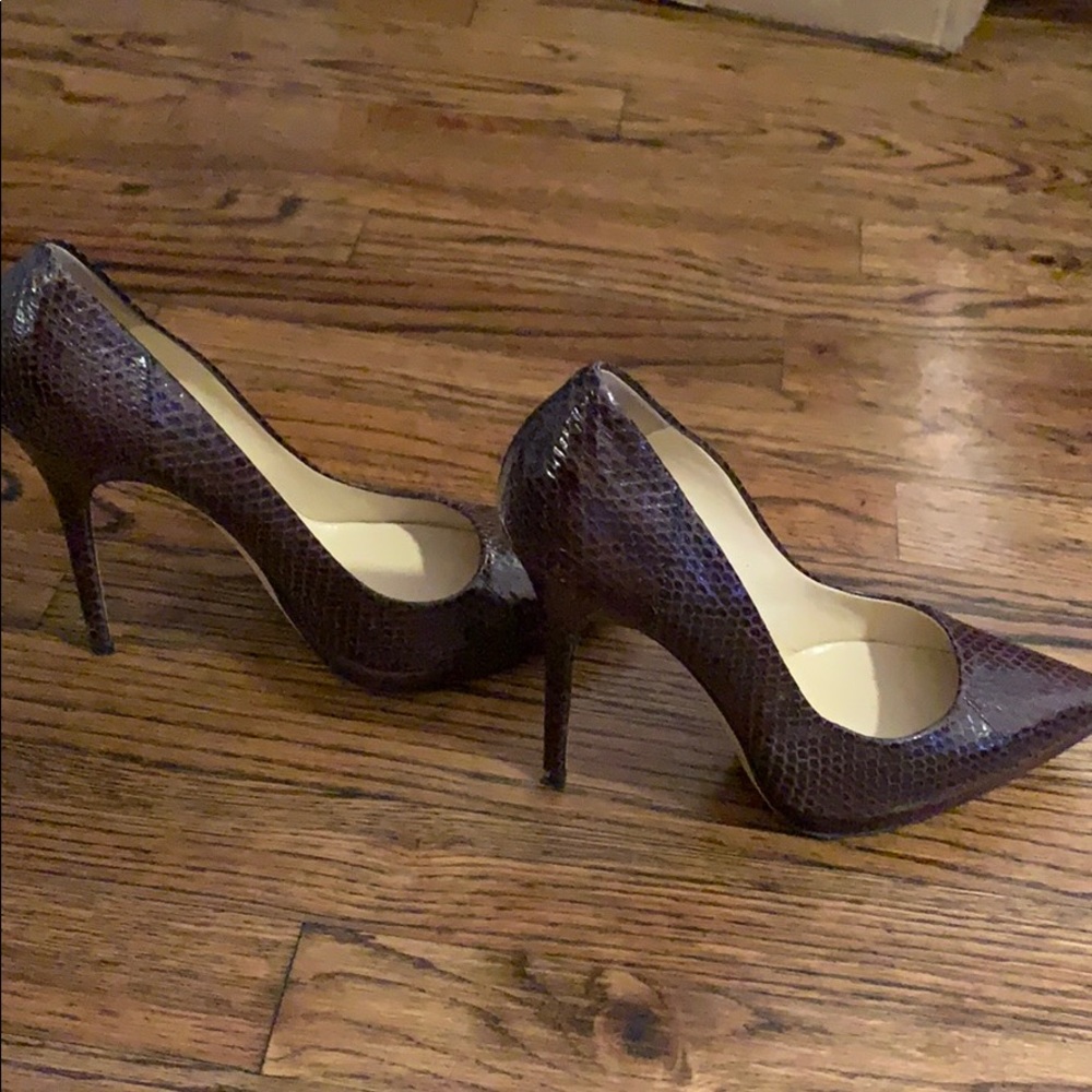Rare snakeskin jimmy choo platform pumps 41